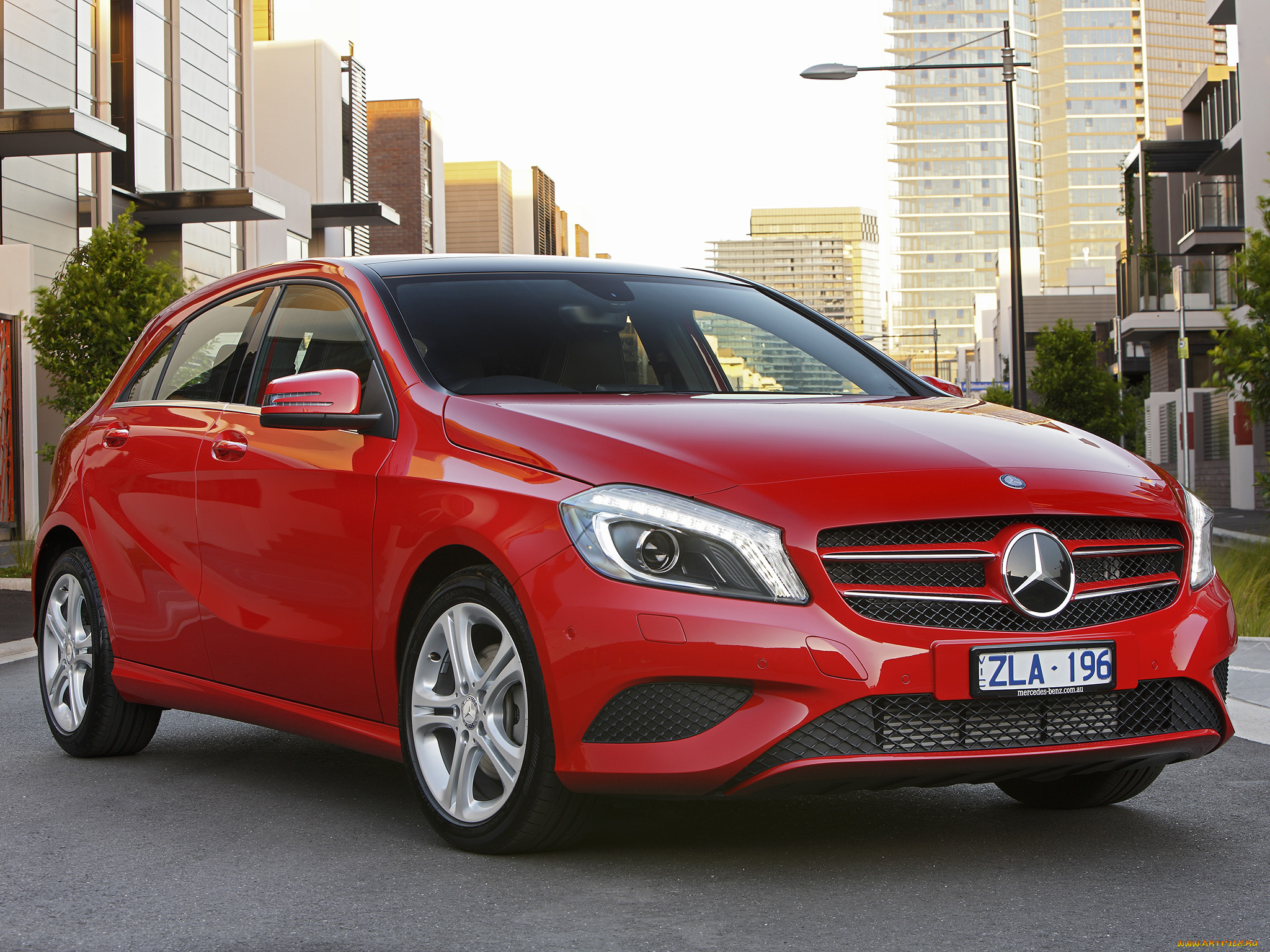 автомобили, mercedes-benz, a, 180, au-spec, w176, красный