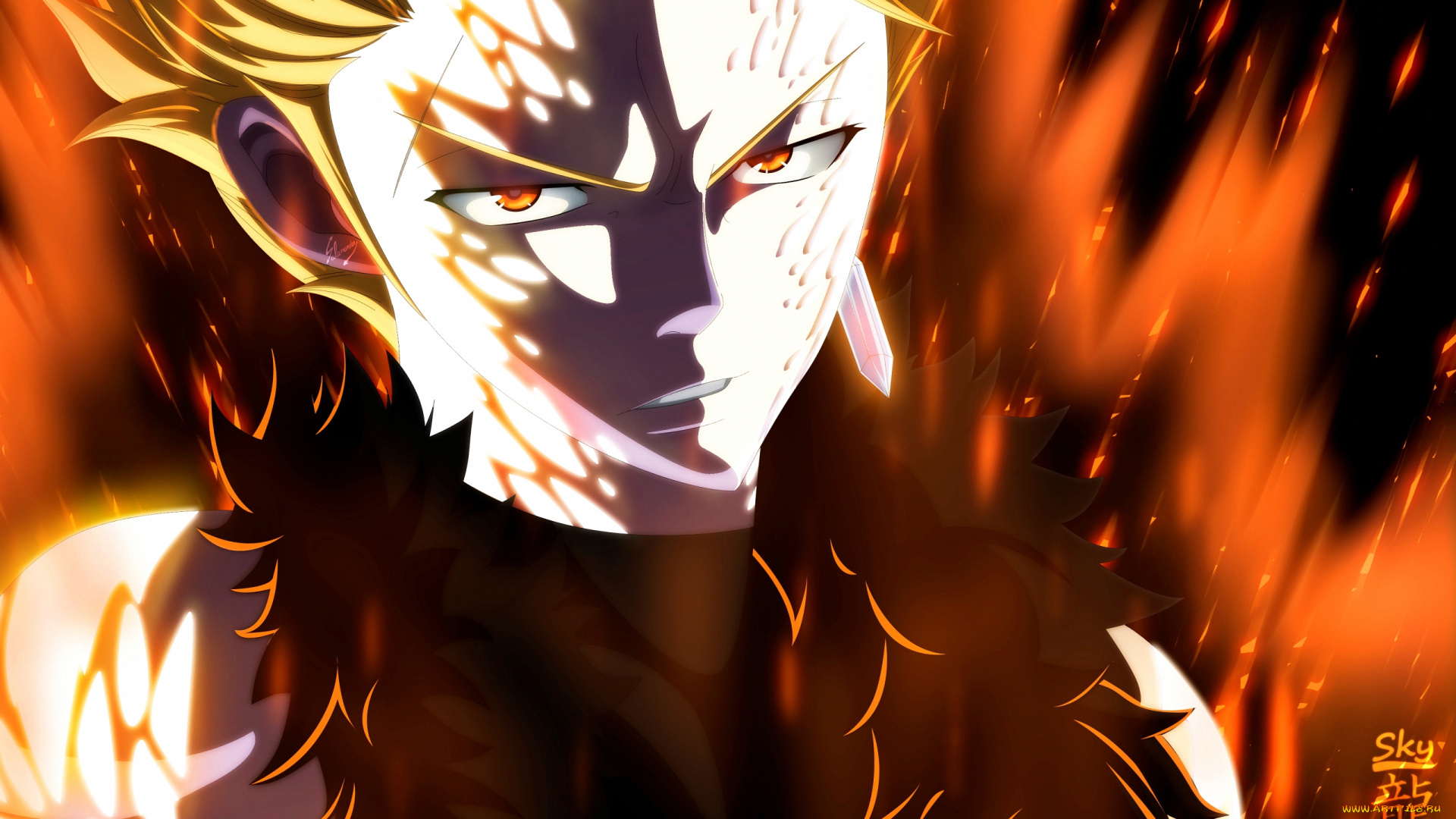 аниме, fairy, tail, slayer, dragon, дракон, sting, eucliffe, волшебник, чародей, маг