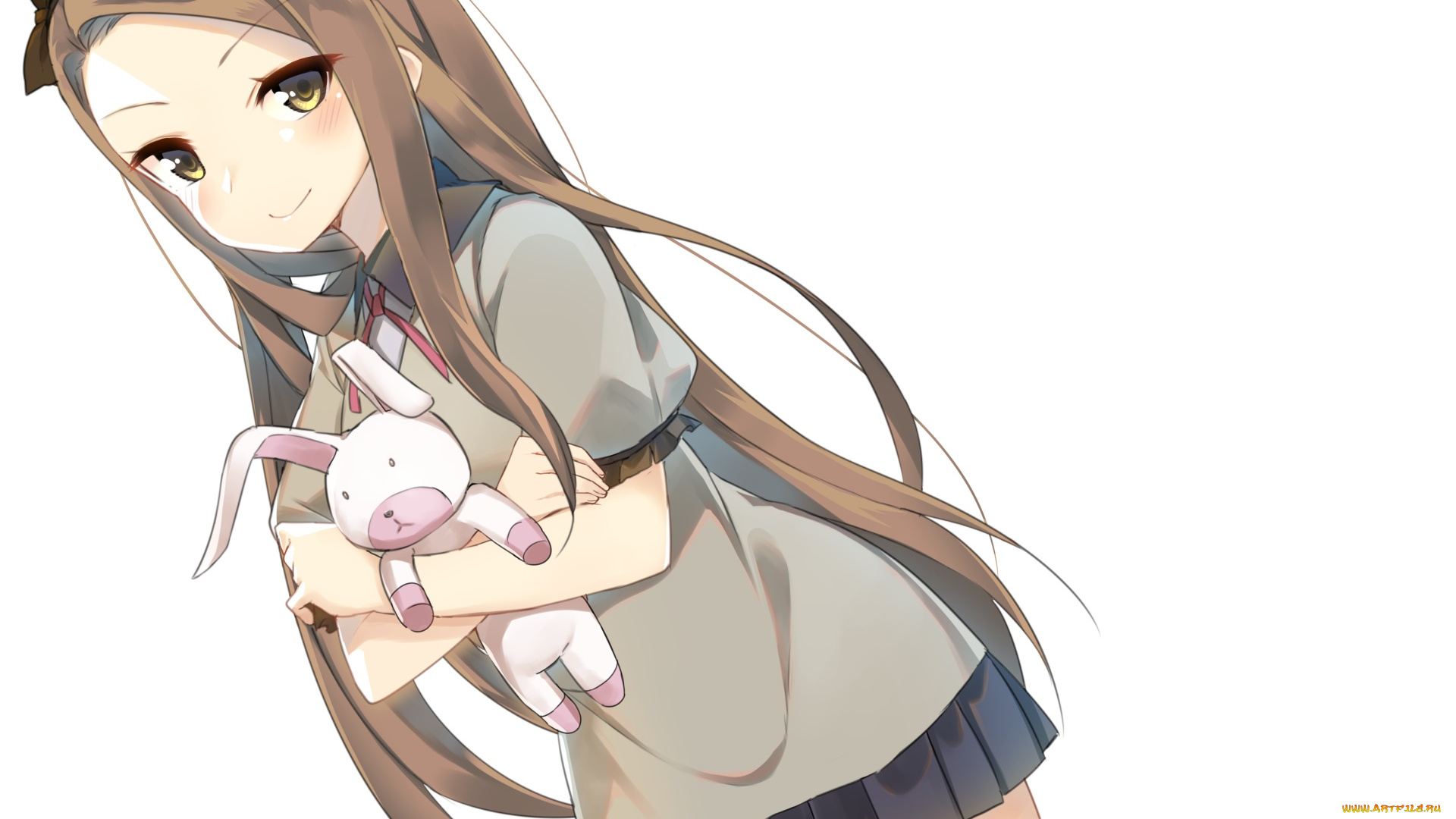 аниме, idolm@ster, девушка, взгляд, фон