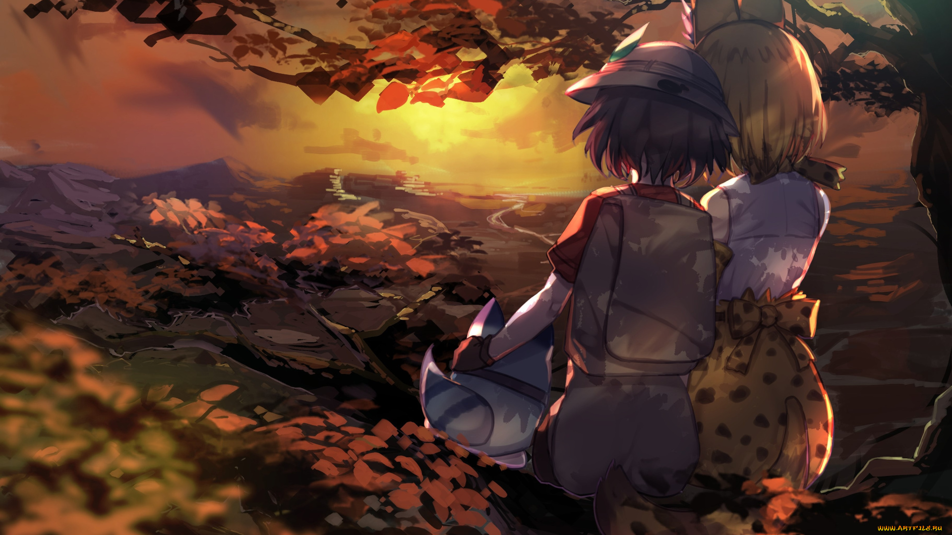 аниме, kemono, friends, девочки