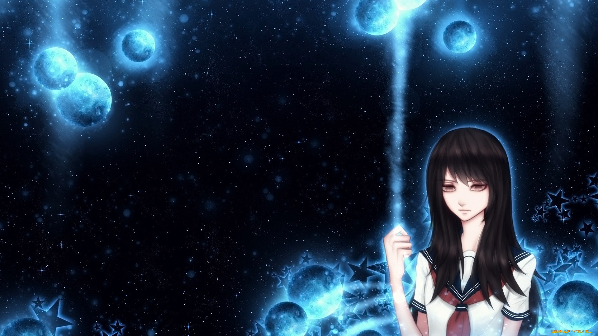 аниме, магия, , колдовство, , halloween, фон, взгляд, девушка