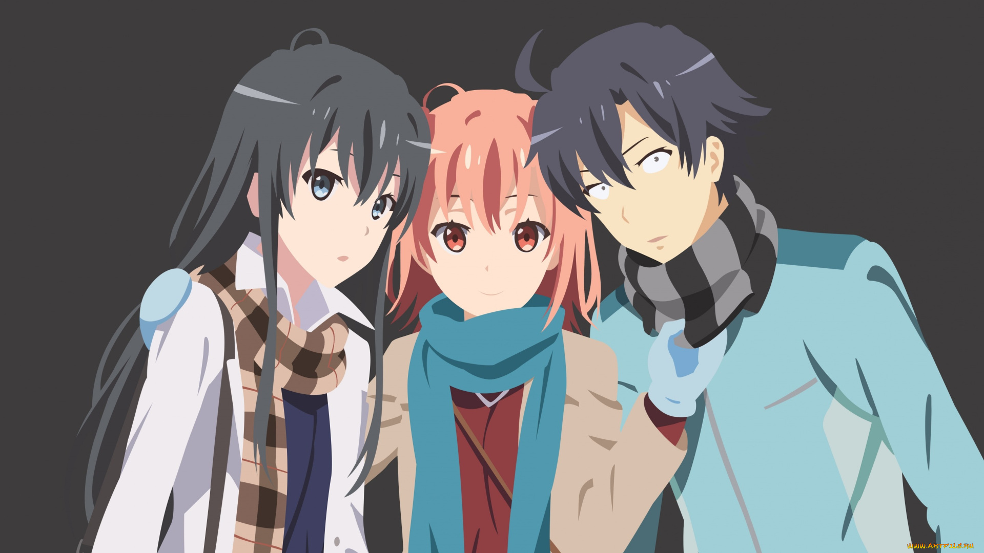 аниме, oregairu, anime, gitl, haalhady