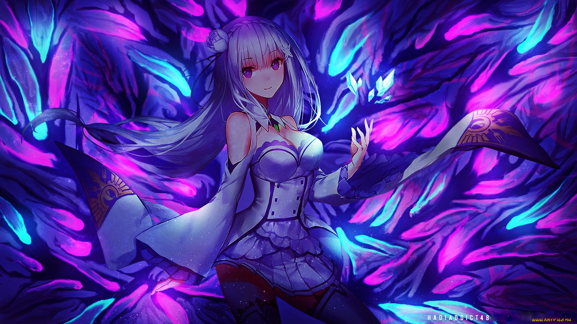 аниме, re, , zero, kara, hajimeru, isekai, seikatsu, девушка