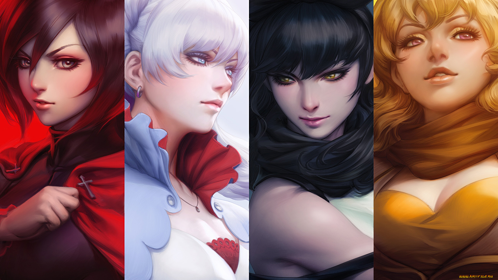 аниме, rwby, девушки