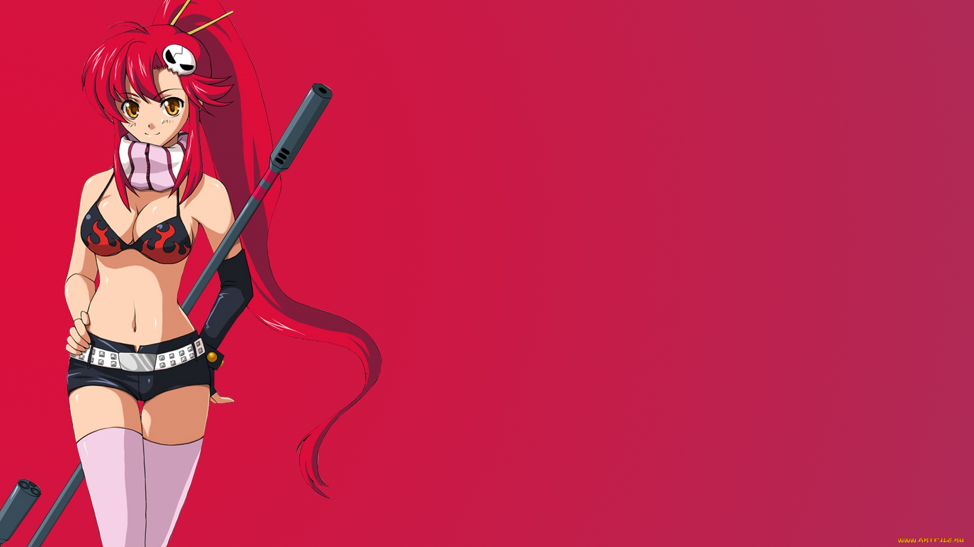 аниме, tengen, toppa, gurren-lagann, девушка