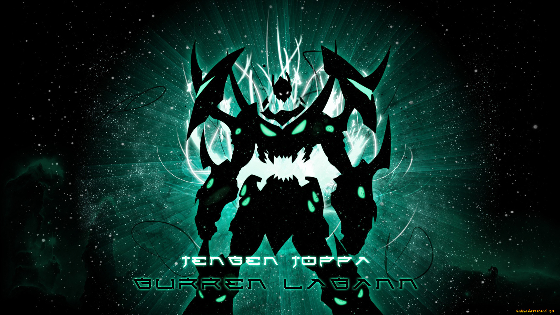 аниме, tengen, toppa, gurren-lagann, гуррен-лаган