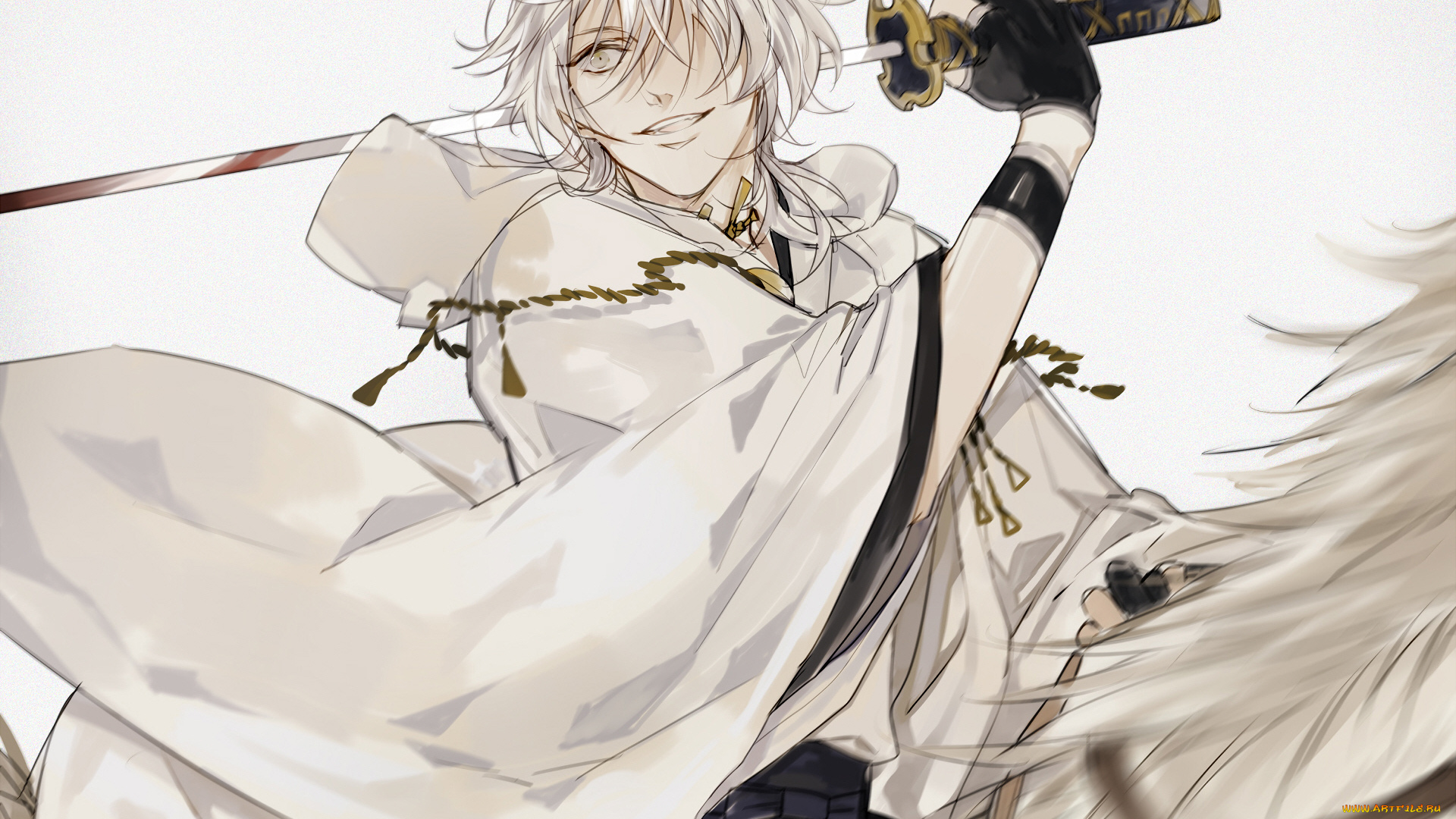 аниме, touken, ranbu, танец, мечей