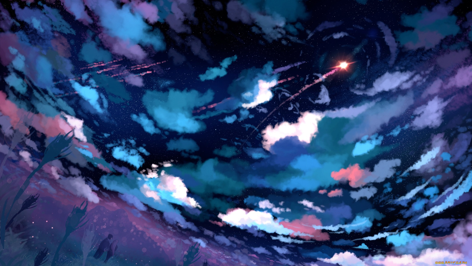 аниме, unknown, , другое, небо