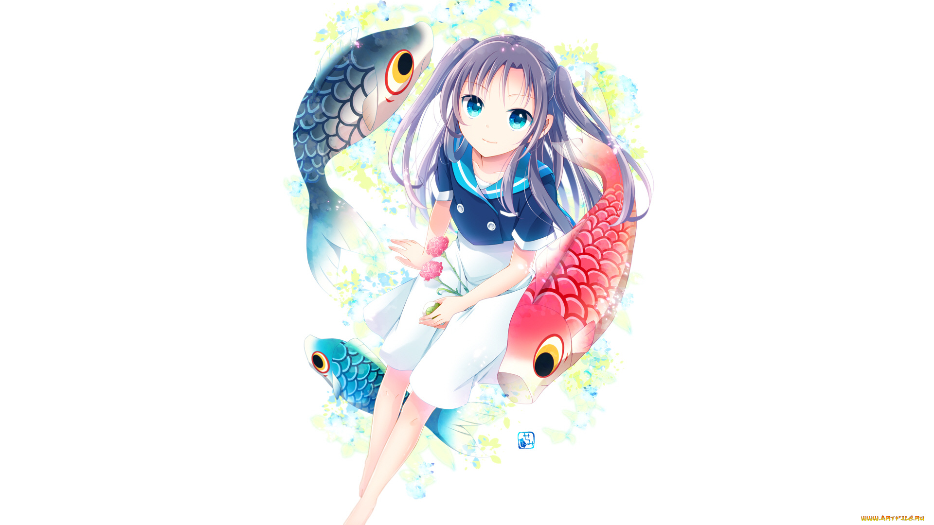 аниме, животные, , существа, девушка