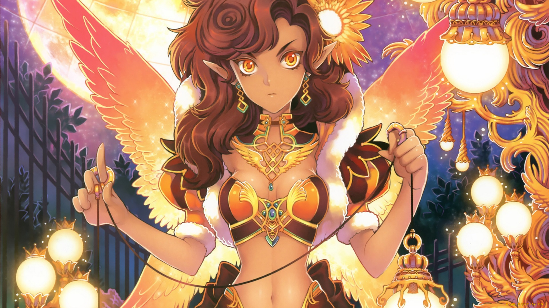 аниме, животные, , существа, девушка