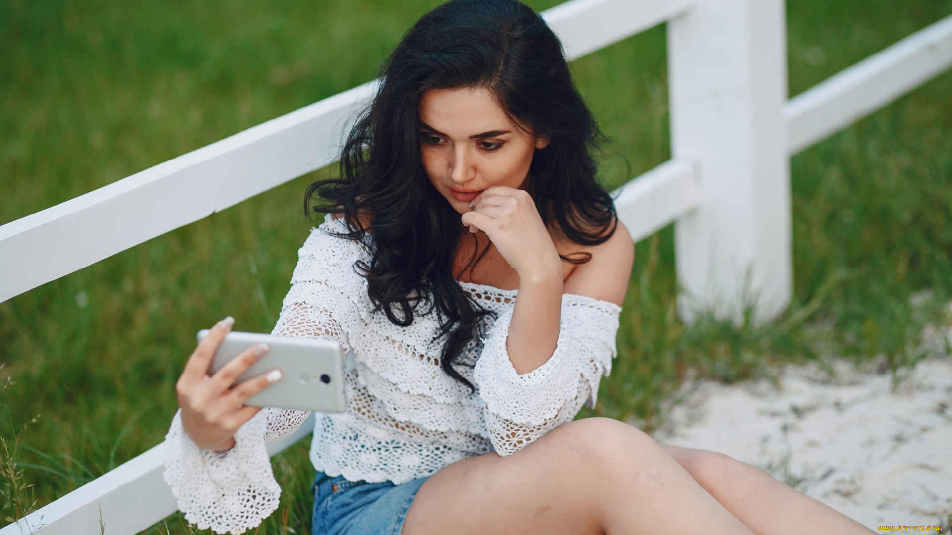 девушки, -unsort, , брюнетки, темноволосые, природа, шатенка, девушка