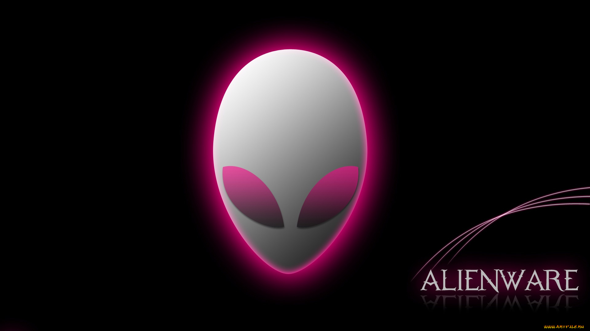 компьютеры, alienware, логотип, фон