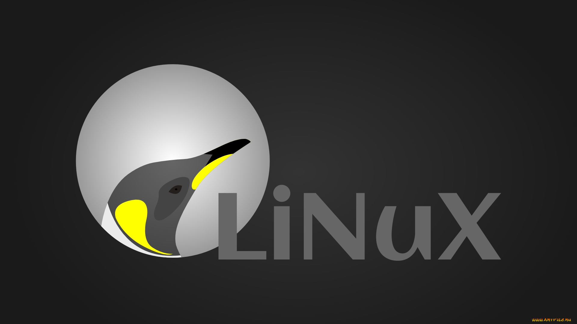 компьютеры, linux, фон, логотип