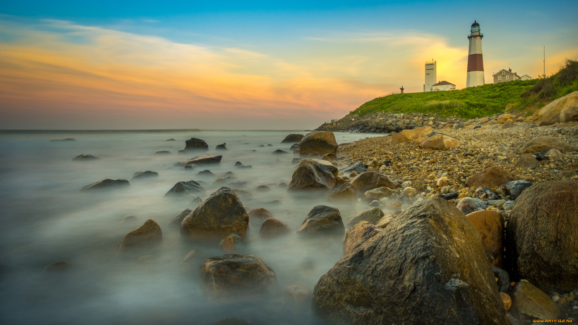природа, маяки, простор