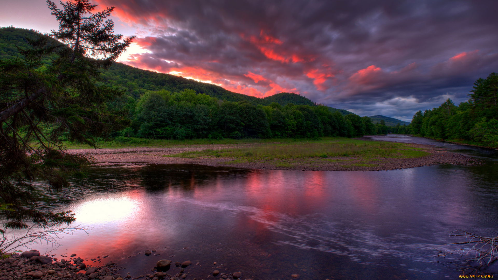 природа, реки, озера, простор