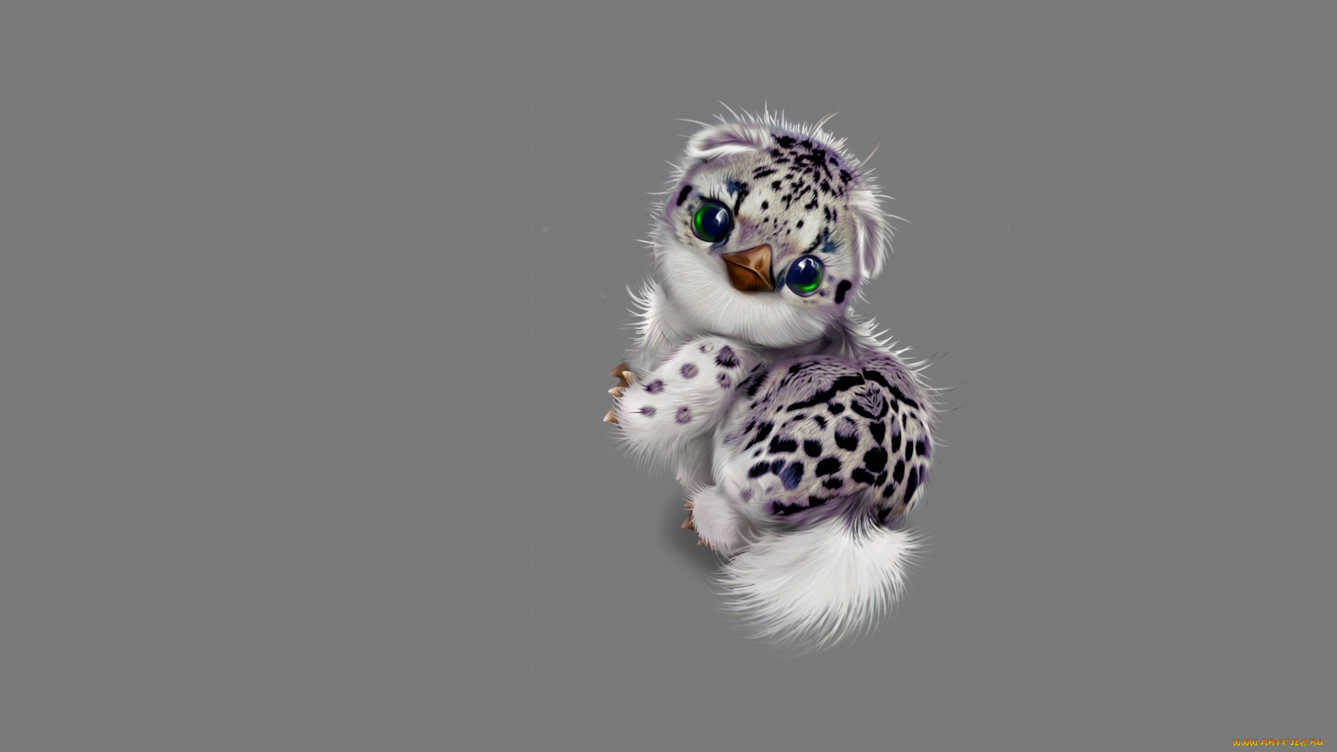 рисованное, животные, миленький, зверек