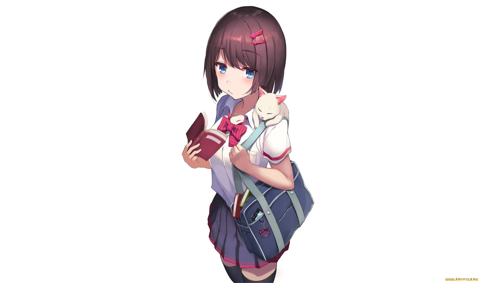 аниме, unknown, , другое, фон, взгляд, девушка