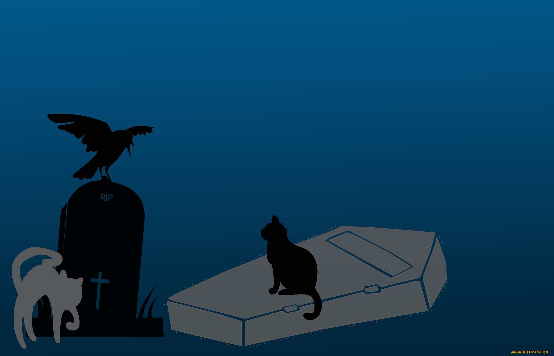 праздничные, хэллоуин, ворона