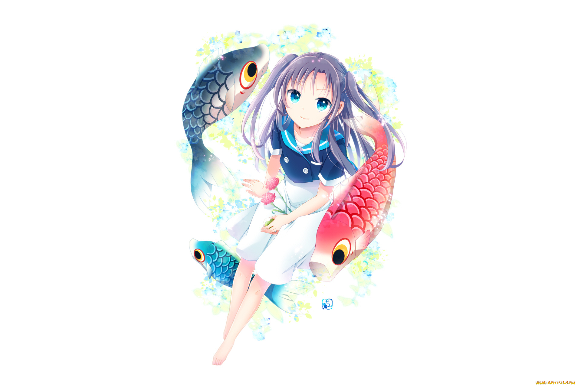 аниме, животные, , существа, девушка