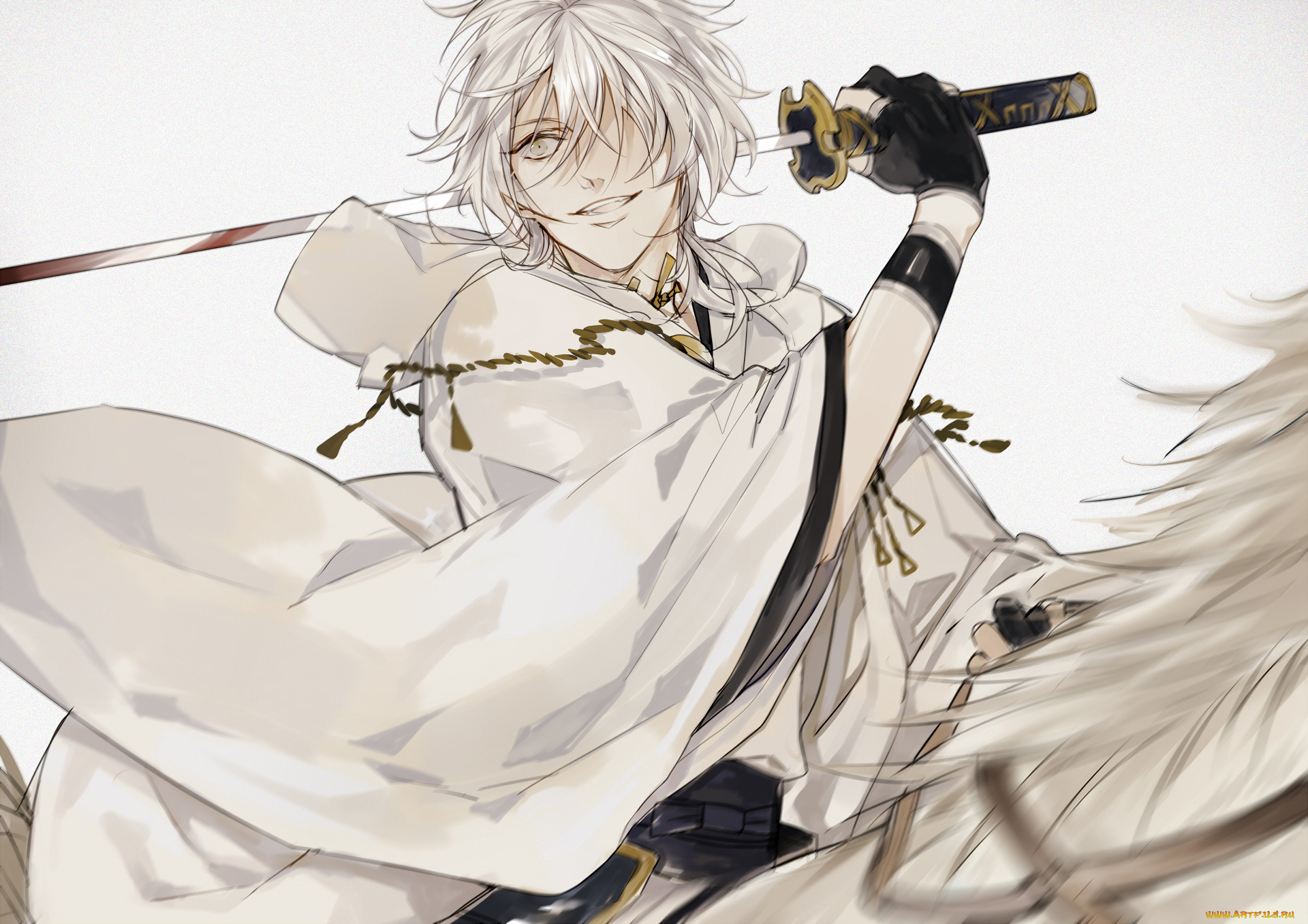 аниме, touken, ranbu, танец, мечей