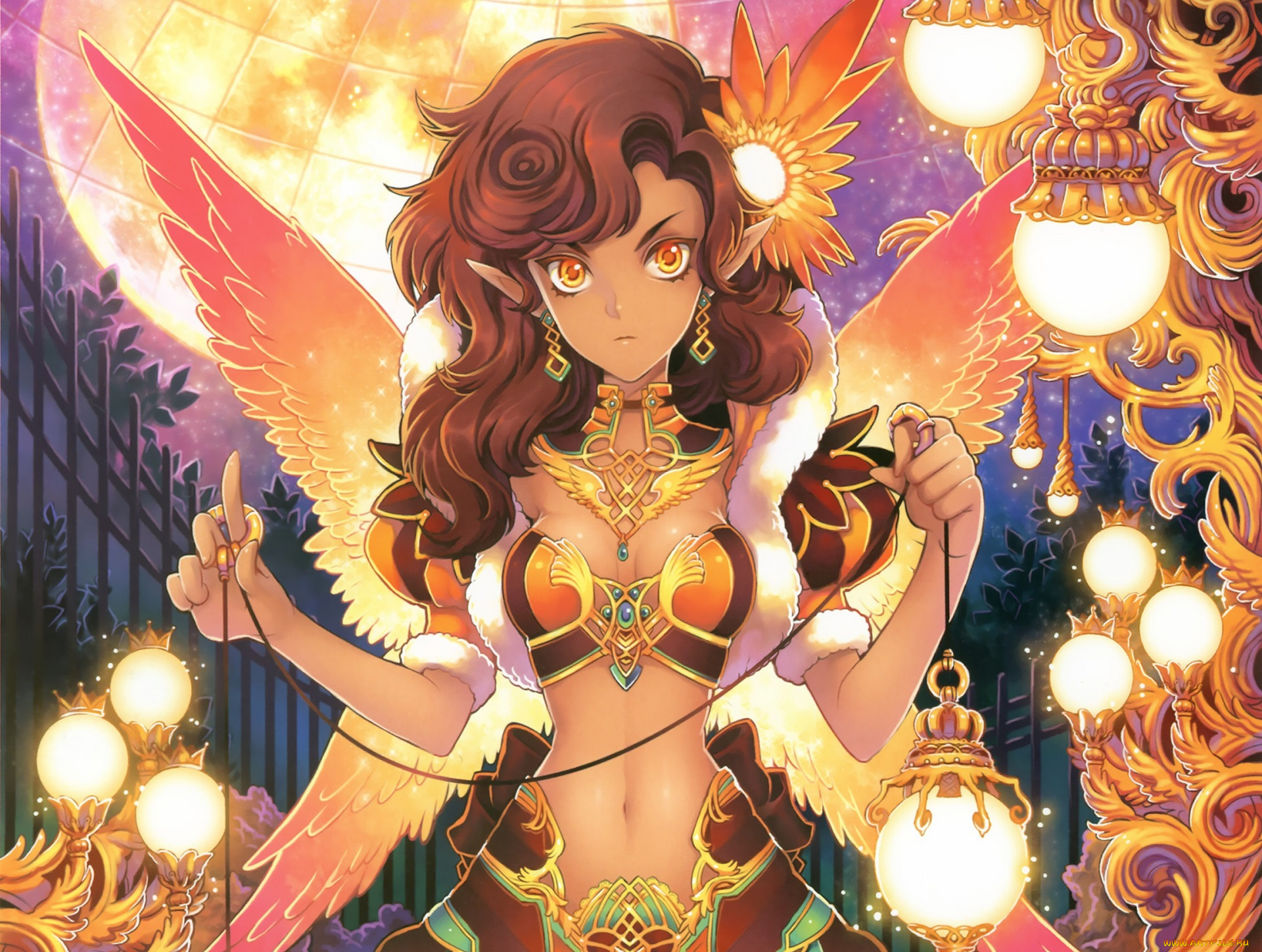 аниме, животные, , существа, девушка