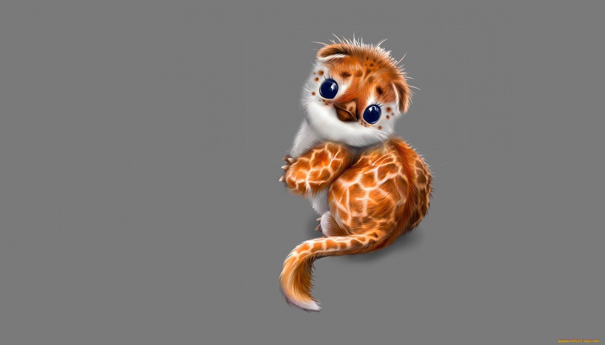 рисованное, животные, зверек, миленький