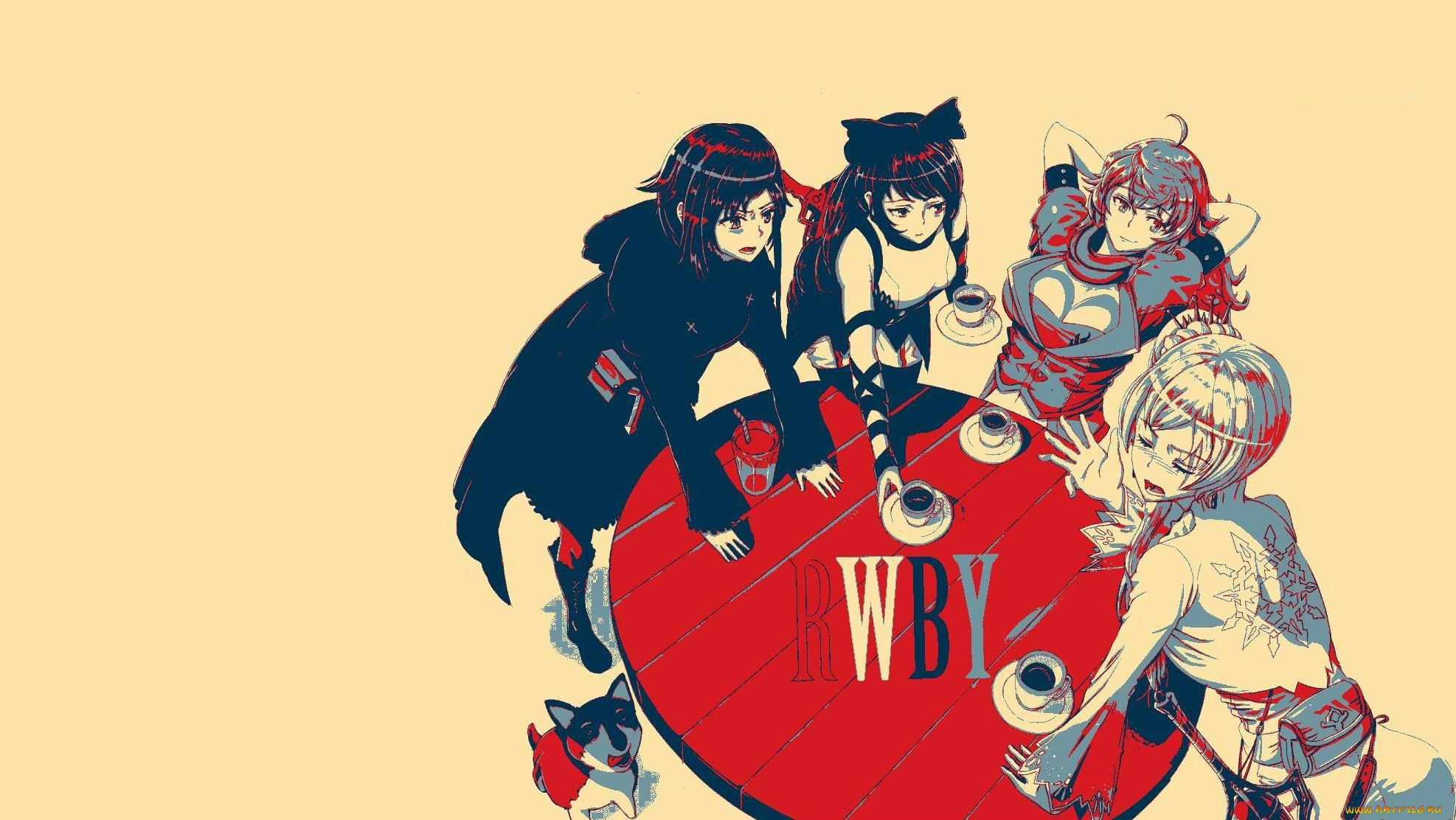 аниме, rwby, девушки