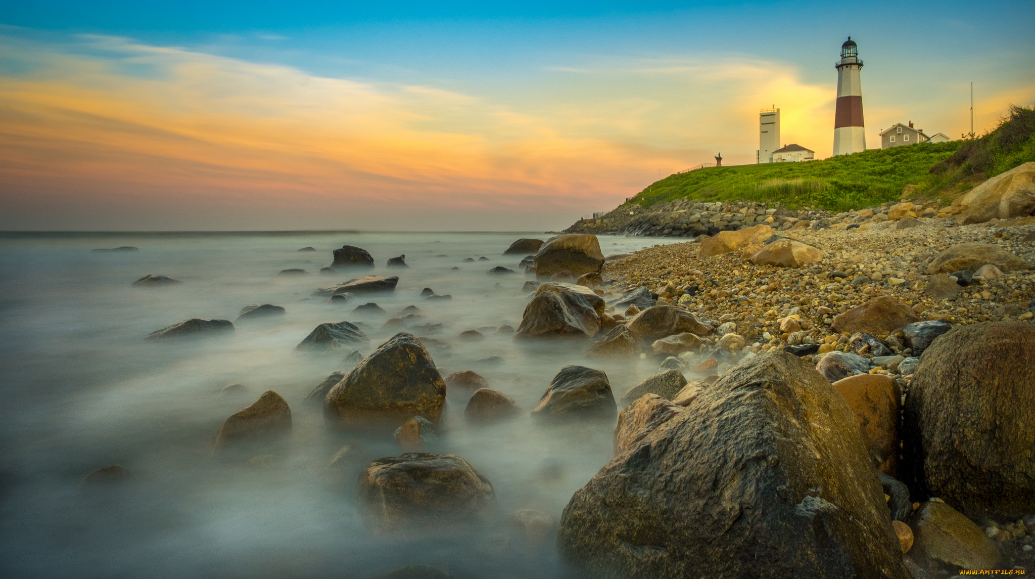 природа, маяки, простор
