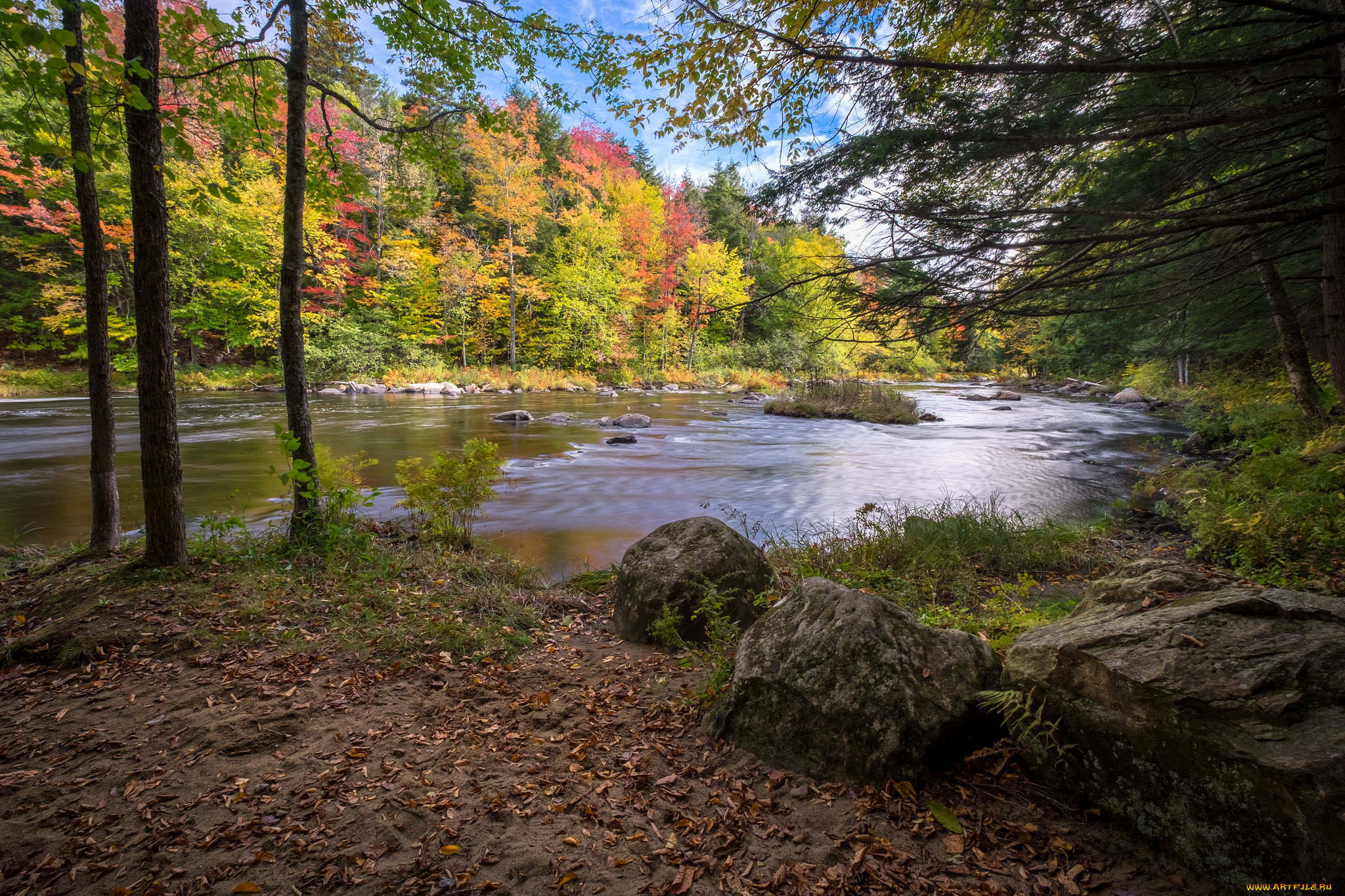 природа, реки, озера, простор