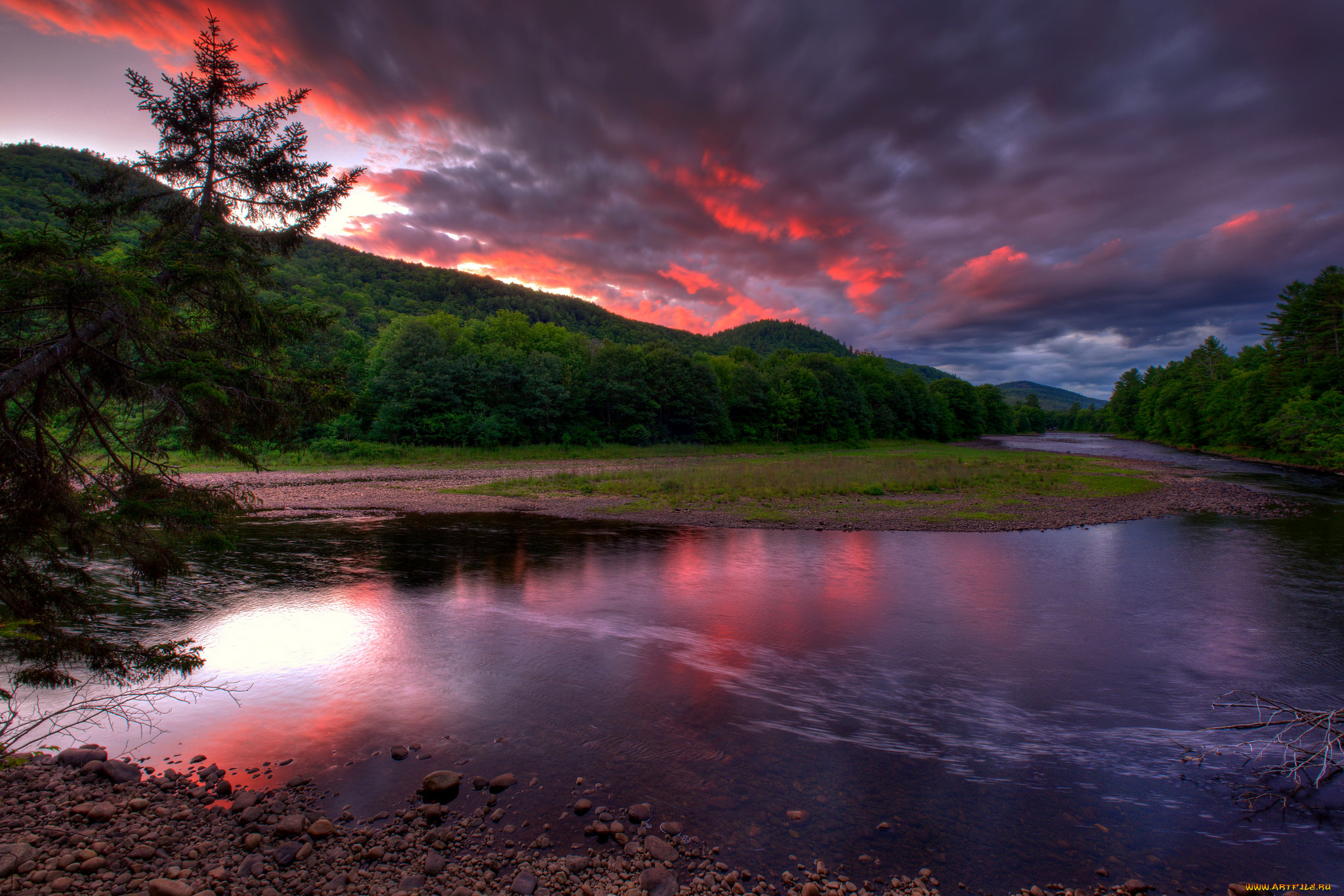 природа, реки, озера, простор