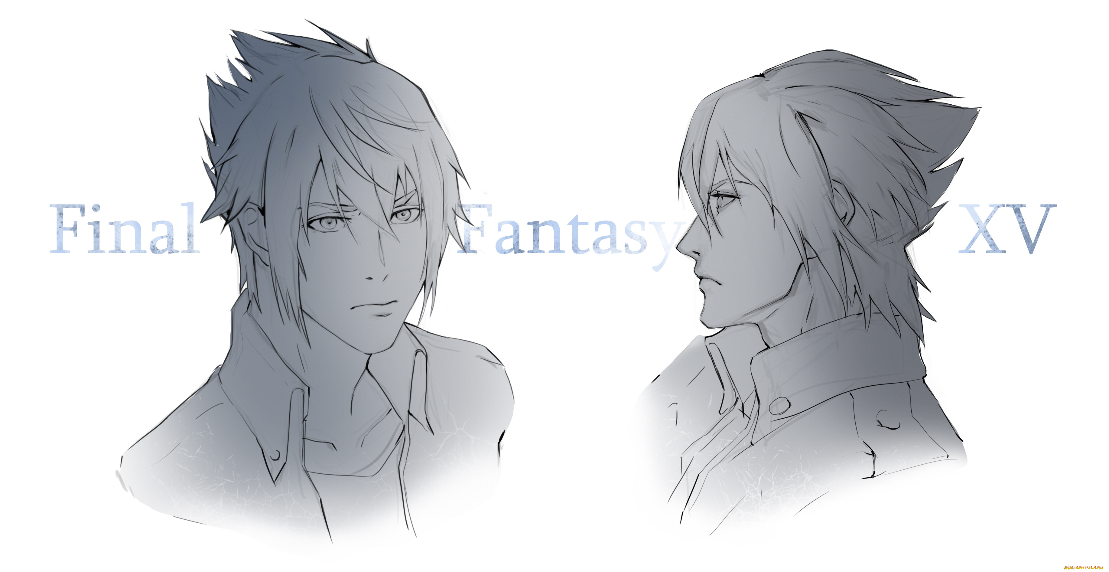 видео, игры, final, fantasy, xv, парни