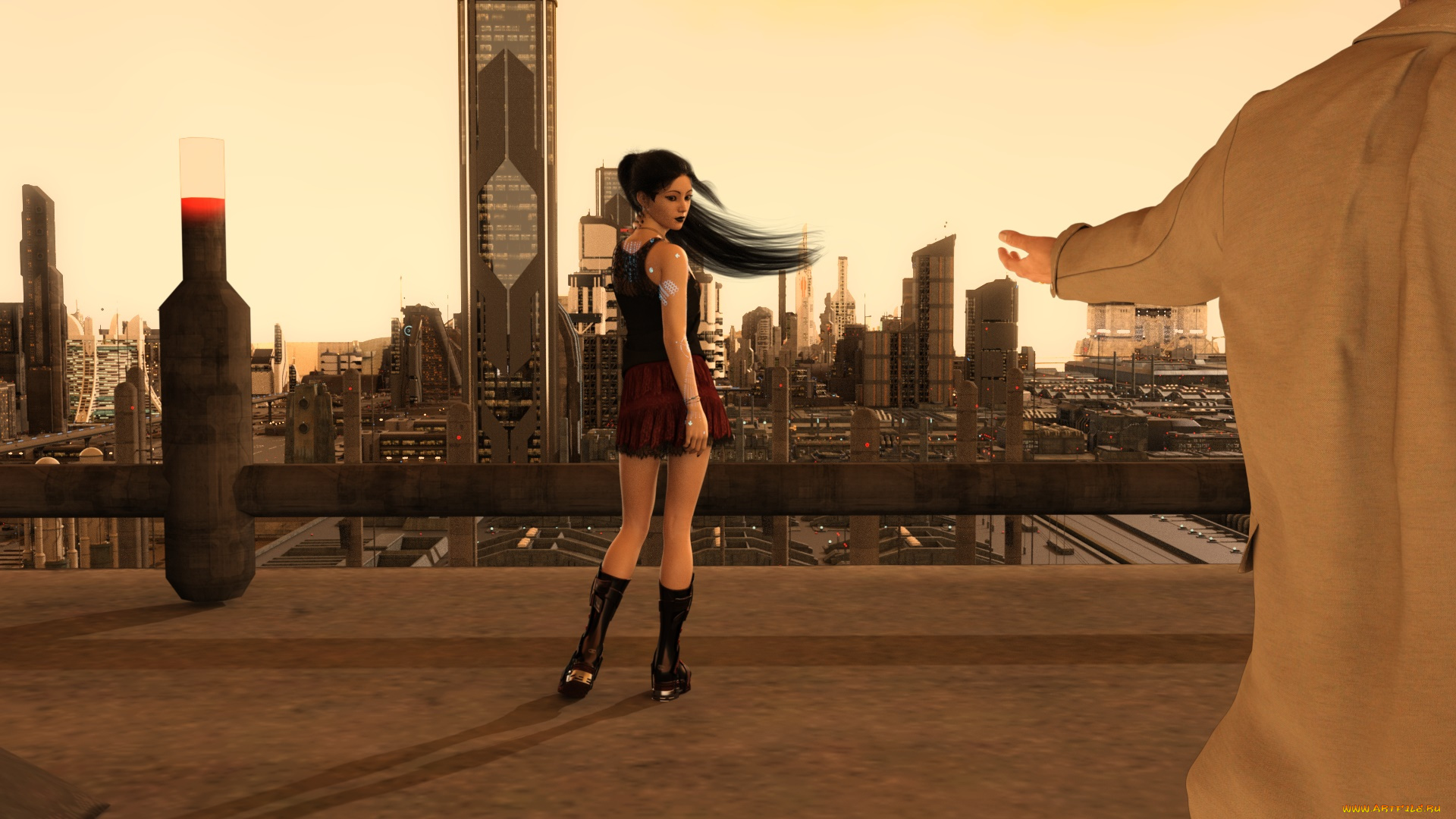 3д, графика, люди, , people, девушка, взгляд, фон