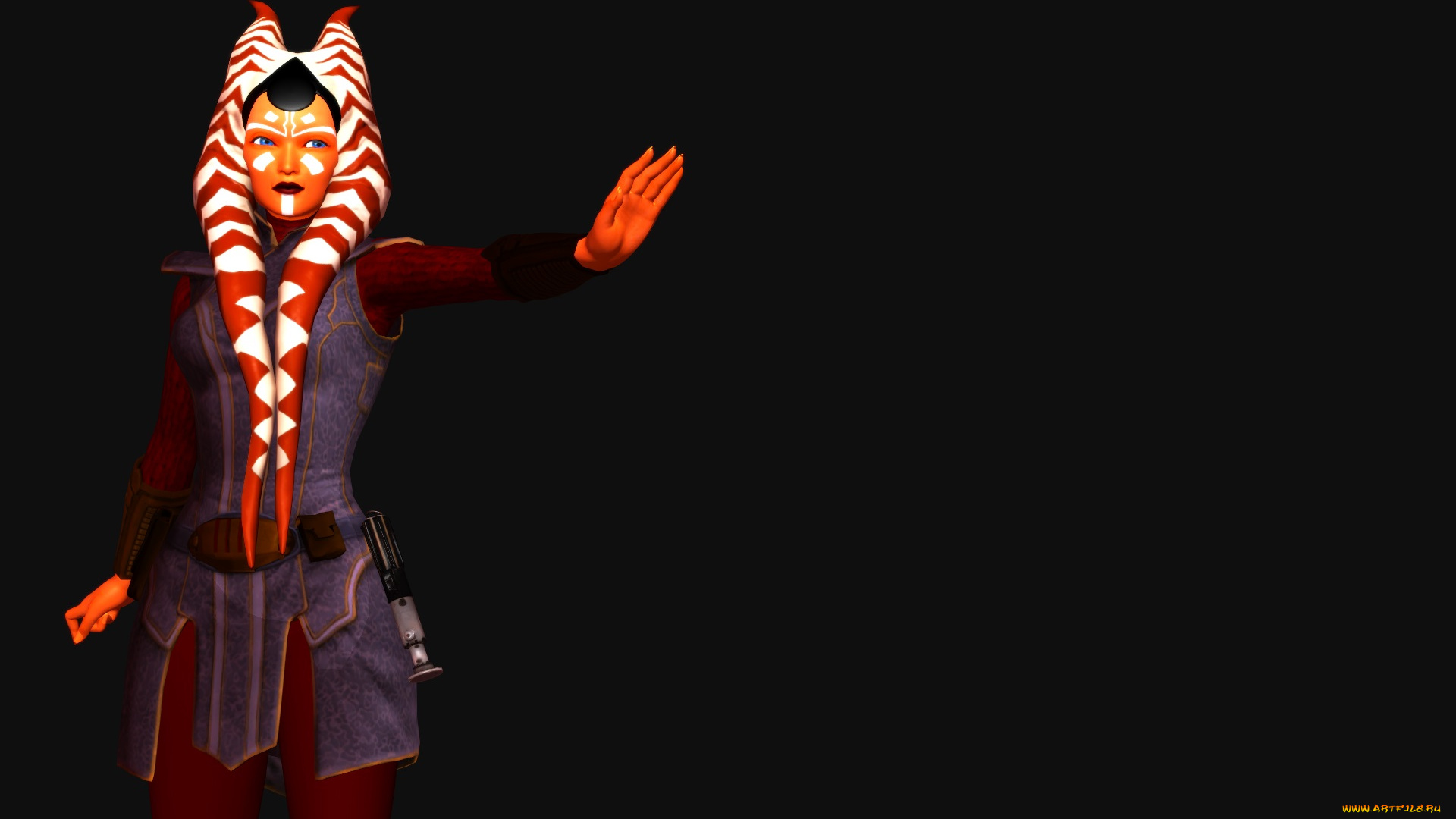 3д, графика, существа, , creatures, девушка, взгляд, фон