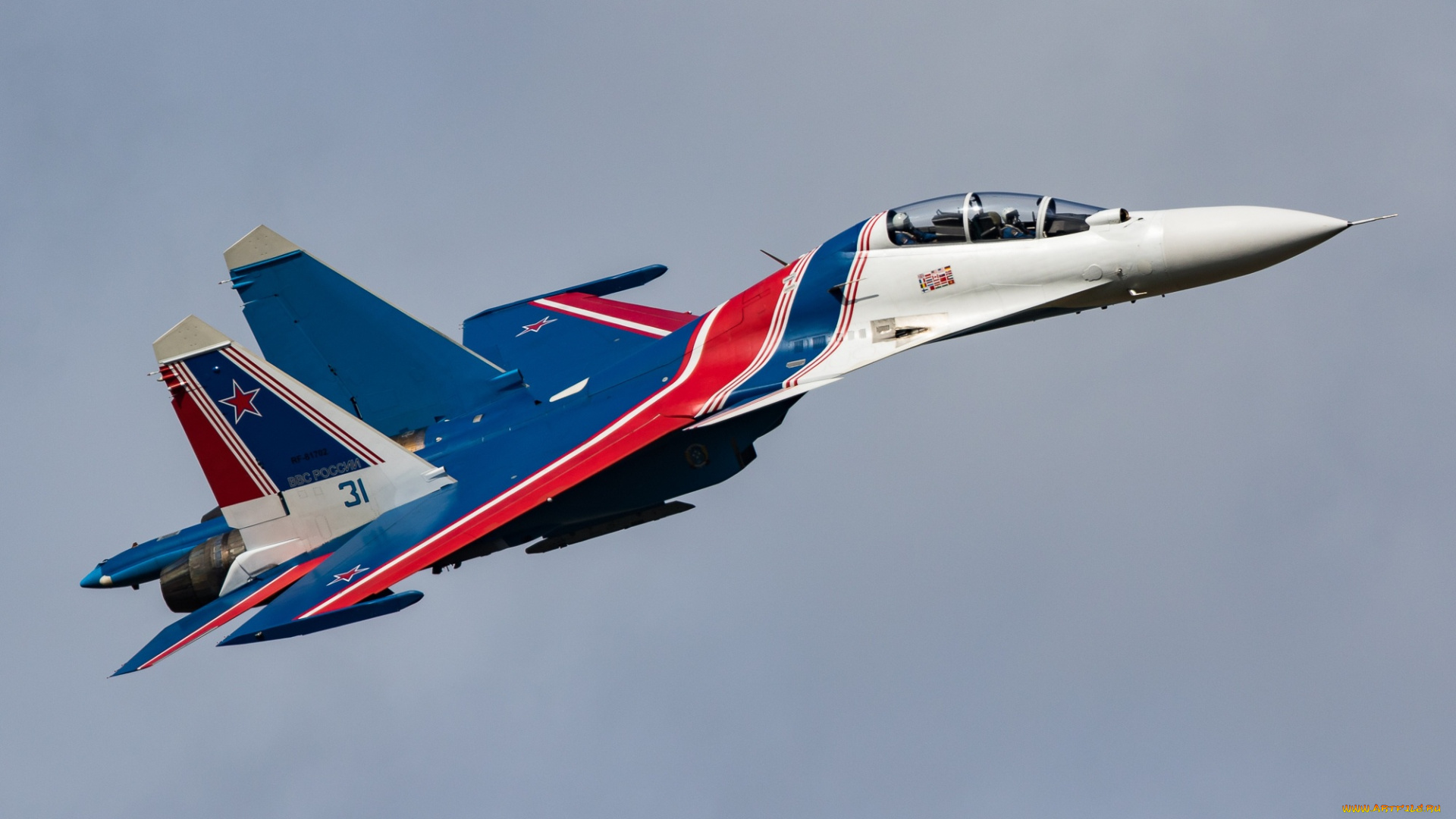 авиация, боевые, самолёты, пилотажная, группа, русские, витязи, su-30sm, су-30см, многоцелевой, истребитель
