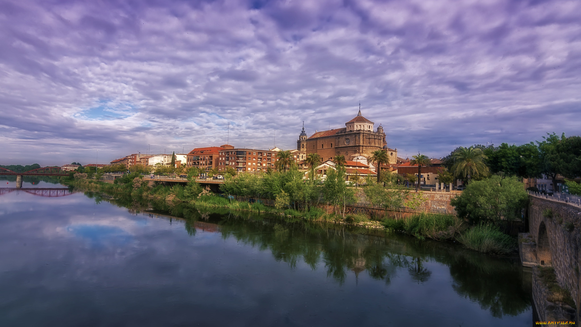 dos, puentes, города, -, пейзажи, простор