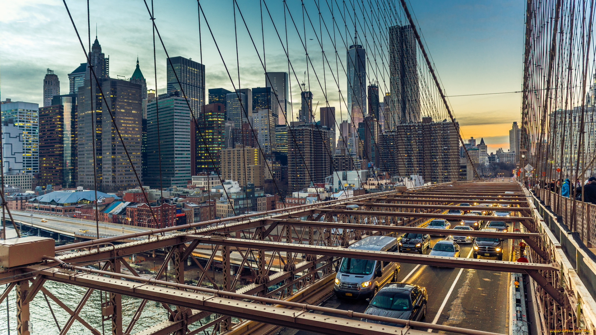 downtown, manhattan, города, нью-йорк, , сша, простор