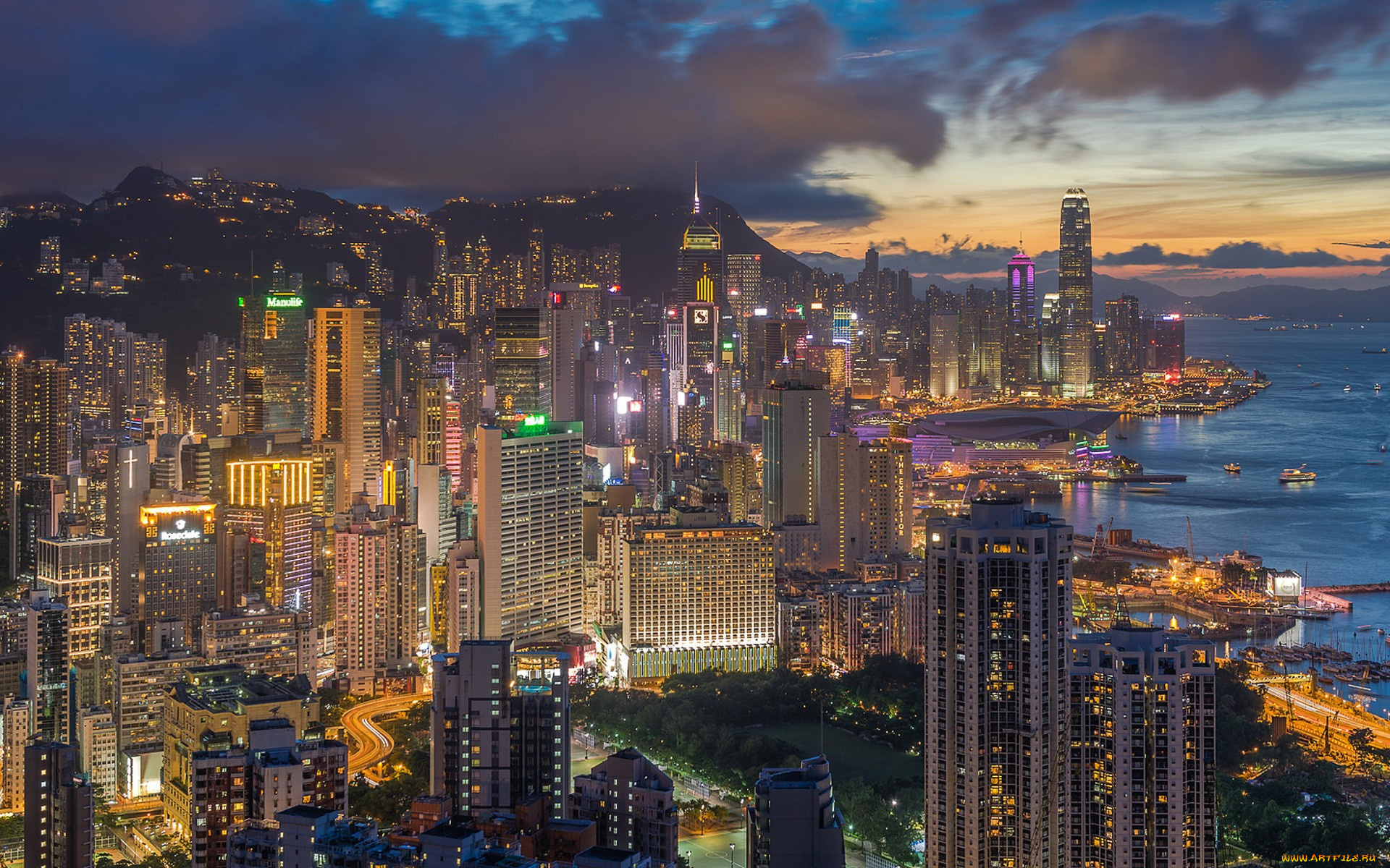 downtown, hkg, города, гонконг, , китай, простор