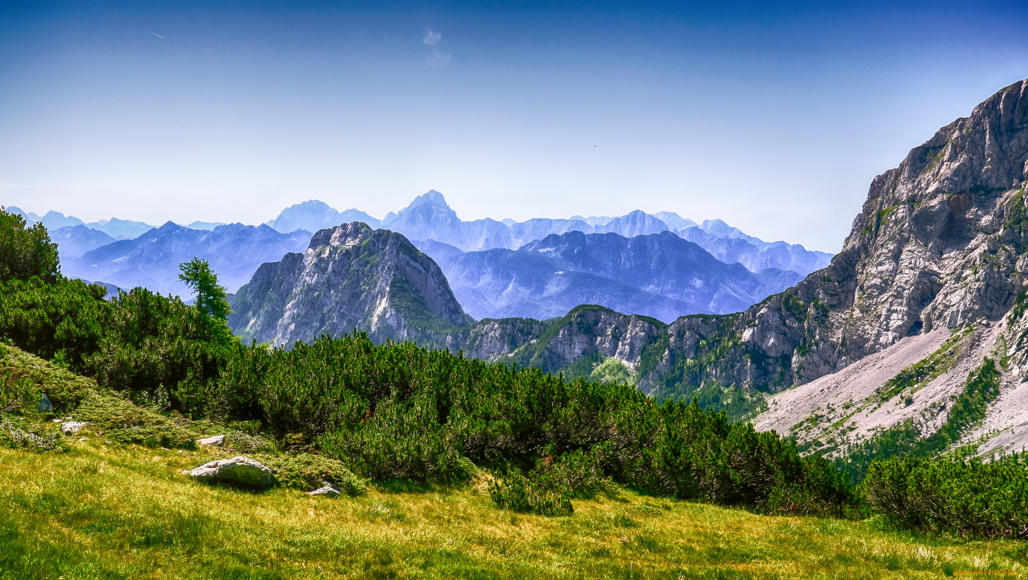 природа, горы, простор