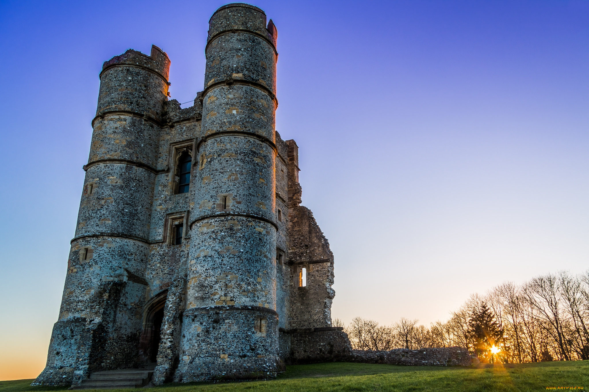 donnington, castle, города, замки, англии, простор