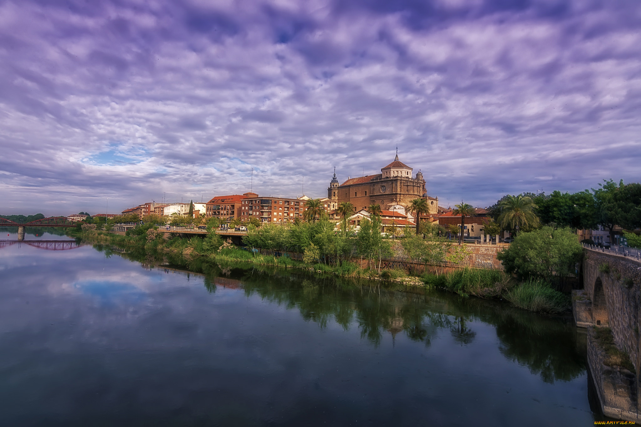 dos, puentes, города, -, пейзажи, простор