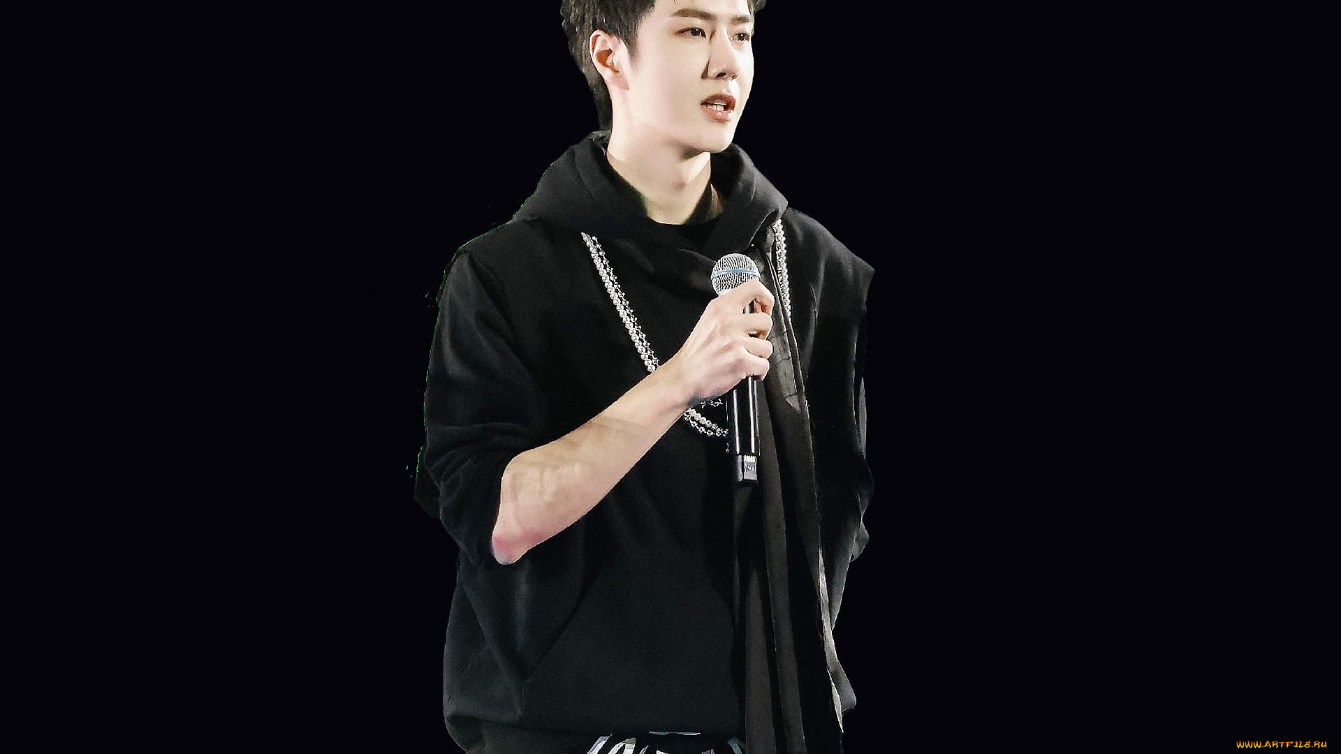 мужчины, wang, yi, bo, актер, певец, микрофон