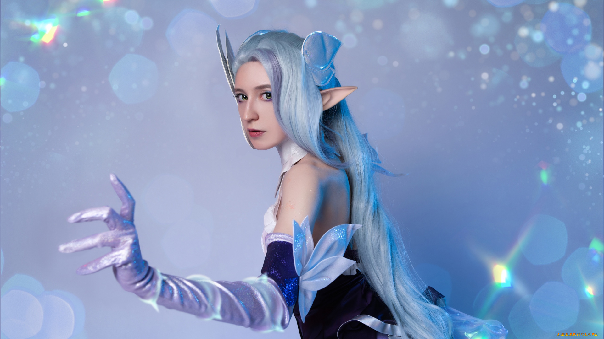 momo, девушки, образ, костюм, блики