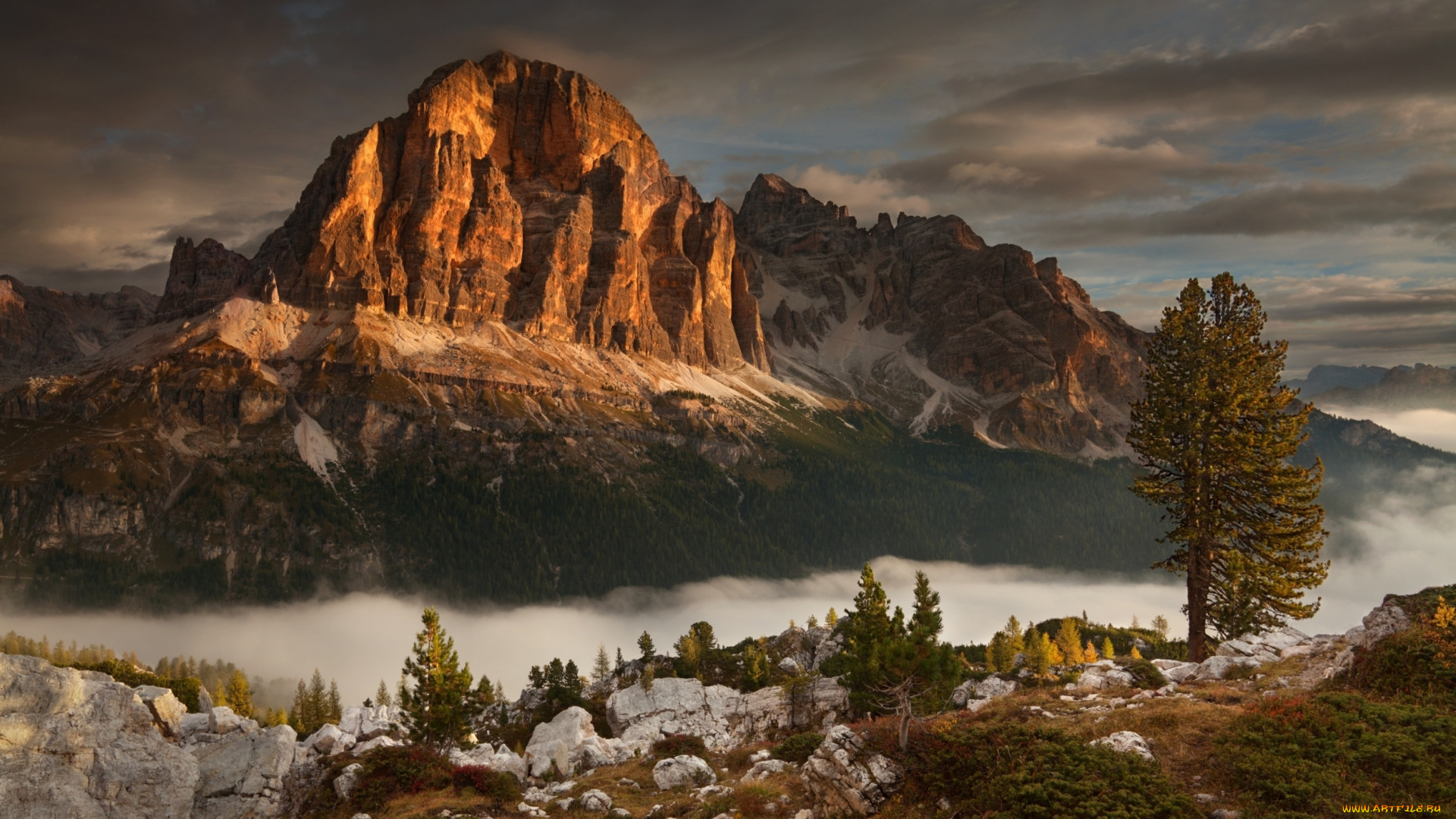 природа, горы, фотография, пейзаж, скалы, хмурое, небо