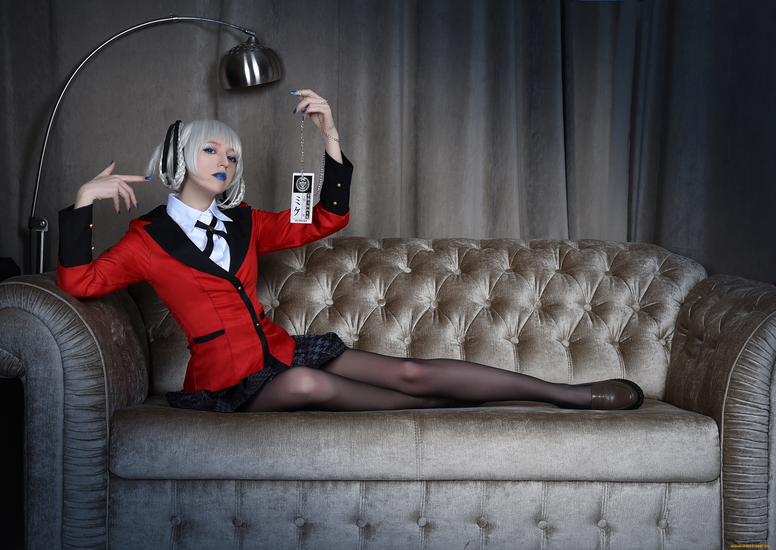 momo, девушки, образ, диван, карточка