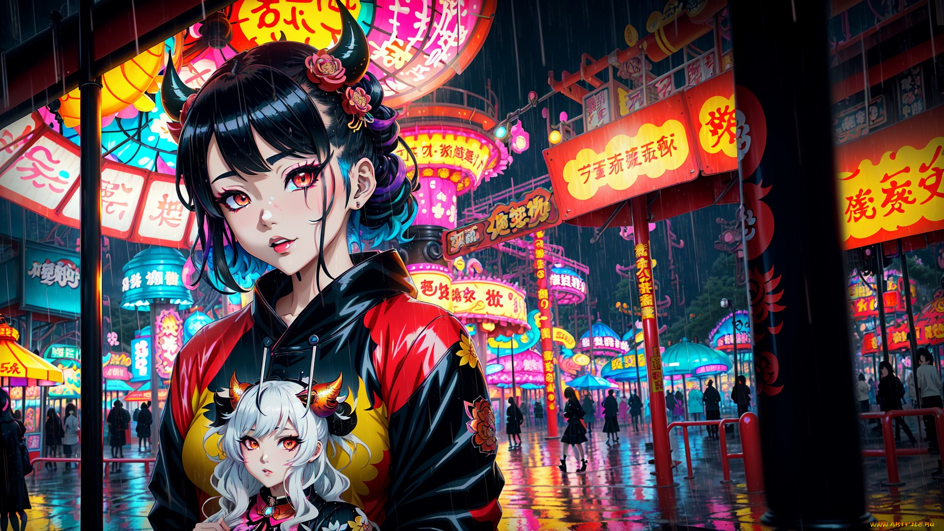 аниме, ангелы, , демоны, нейросети, графика, нейроарт, ai, art, нейронные, сети, рисунки, нейро, искусство