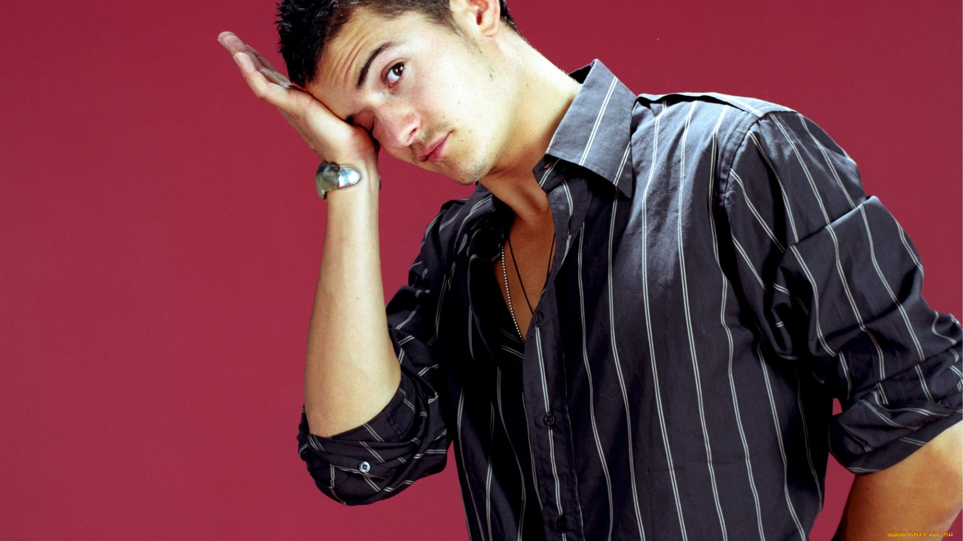 мужчины, orlando, bloom, актер, рубашка