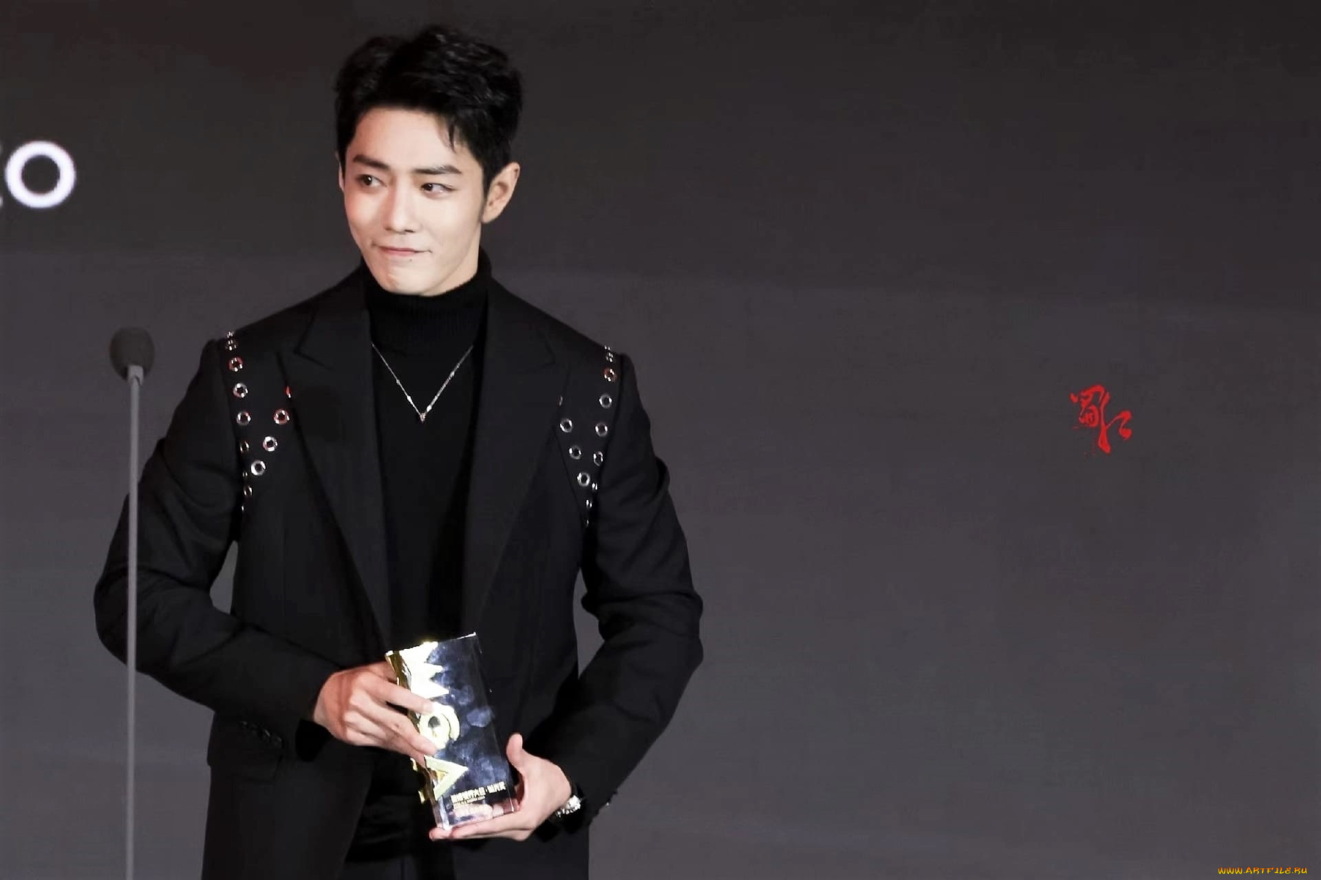 мужчины, xiao, zhan, актер, пиджак, микрофон