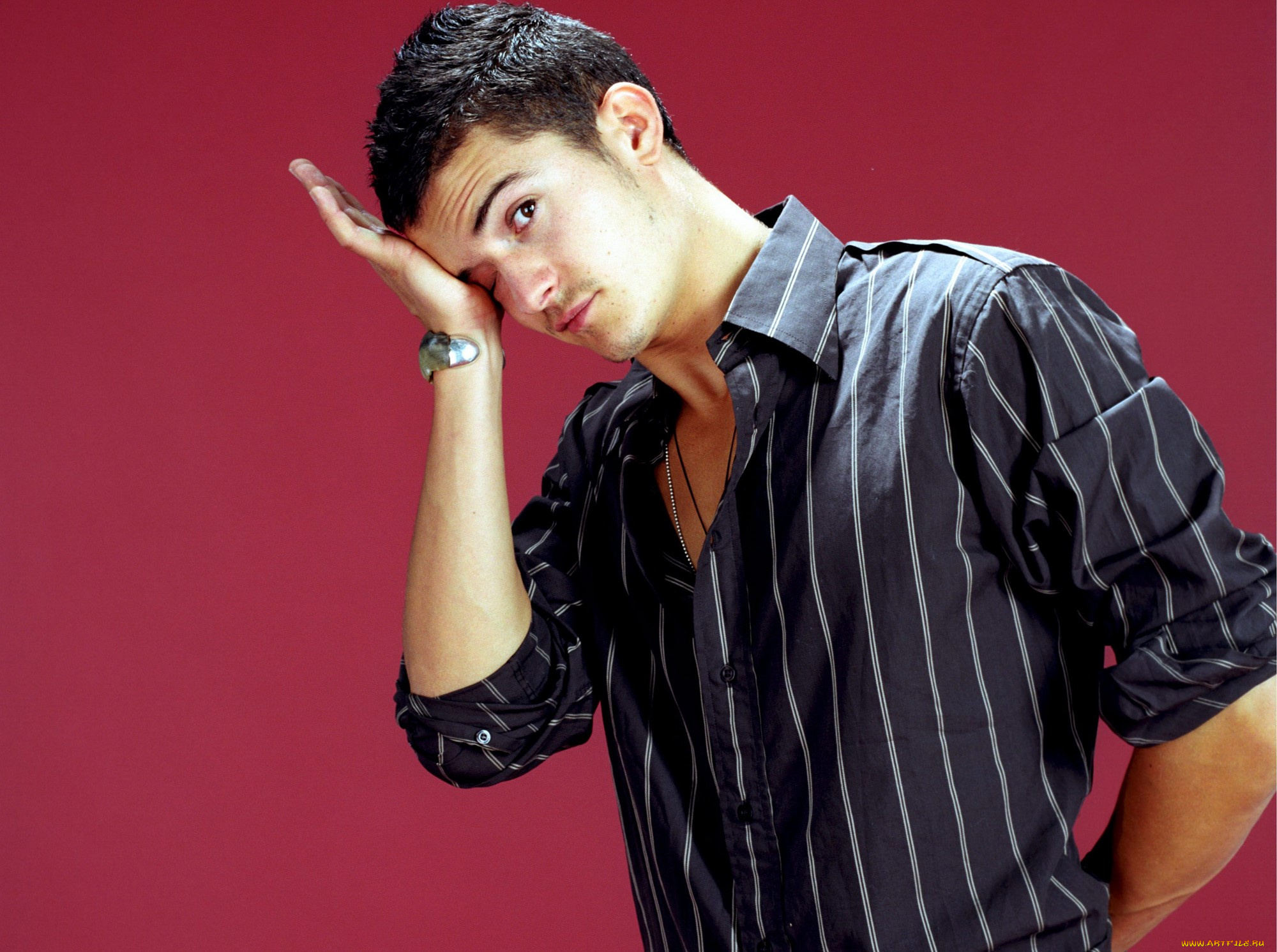 мужчины, orlando, bloom, актер, рубашка