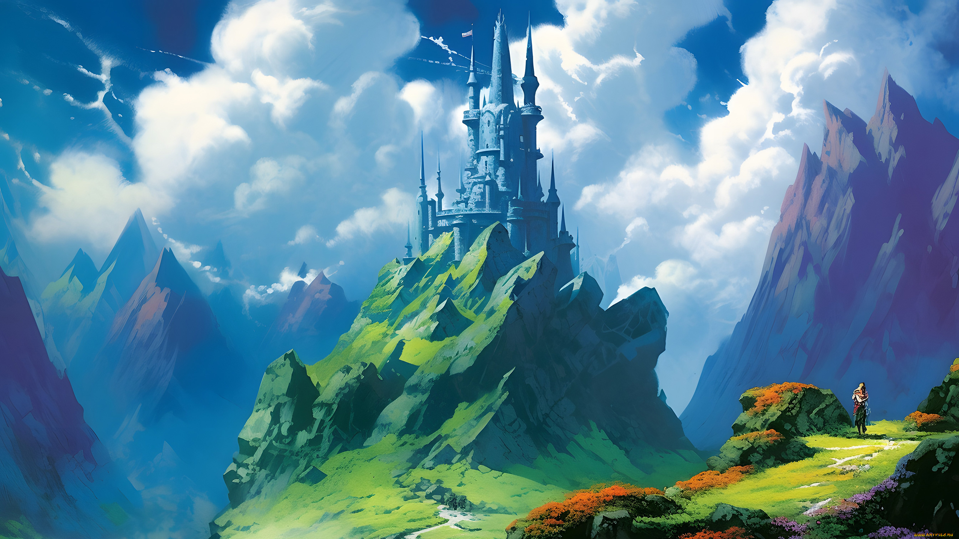 фэнтези, замки, нейросети, графика, нейроарт, ai, art, нейронные, сети, рисунки, нейро, искусство