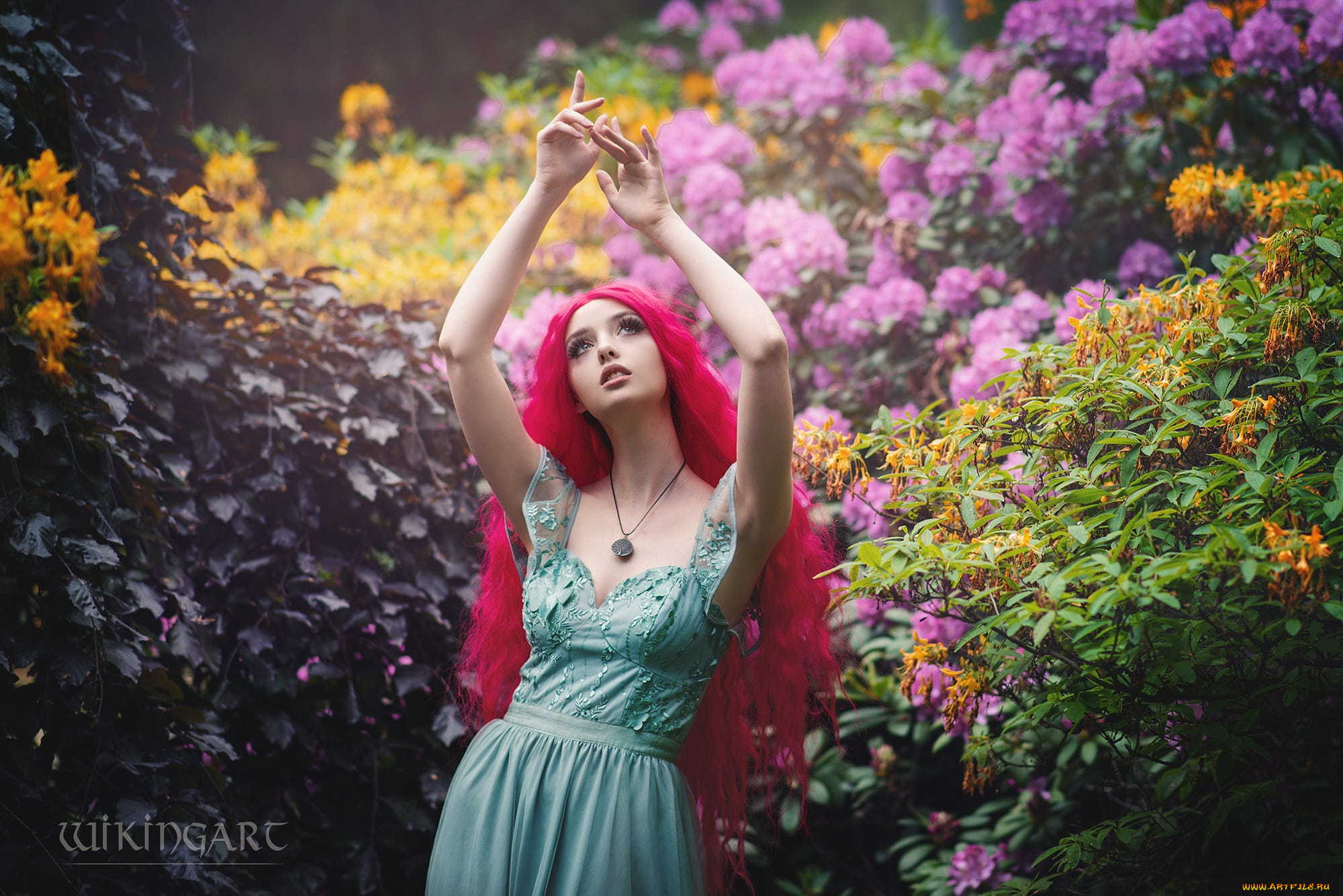 девушки, -, рыжеволосые, и, разноцветные, девушка